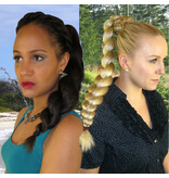 Afro Bun L, braided & twisted