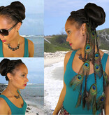Afro Bun L, braided & twisted
