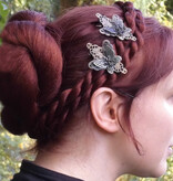 Braided Afro Chignon M & Rose Bun