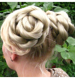 Twist Hair Buns, wavy hair, size S
