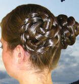 Boho Hair Buns Topknots natural, size M