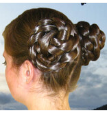 Boho Hair Buns Topknots natural, size M