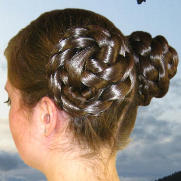 Boho Hair Buns natural, M