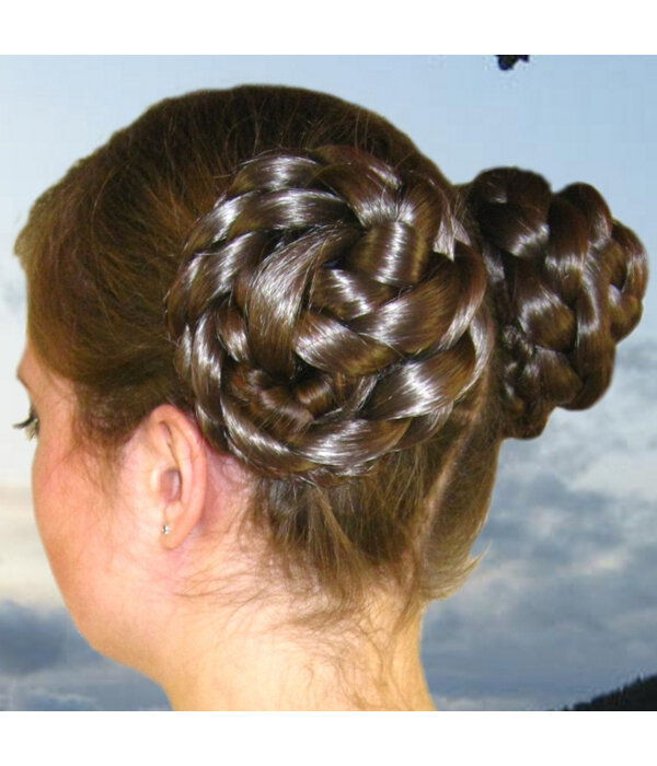 Boho Hair Buns Topknots natural, size M
