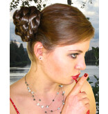 Boho Hair Buns Topknots natural, size M