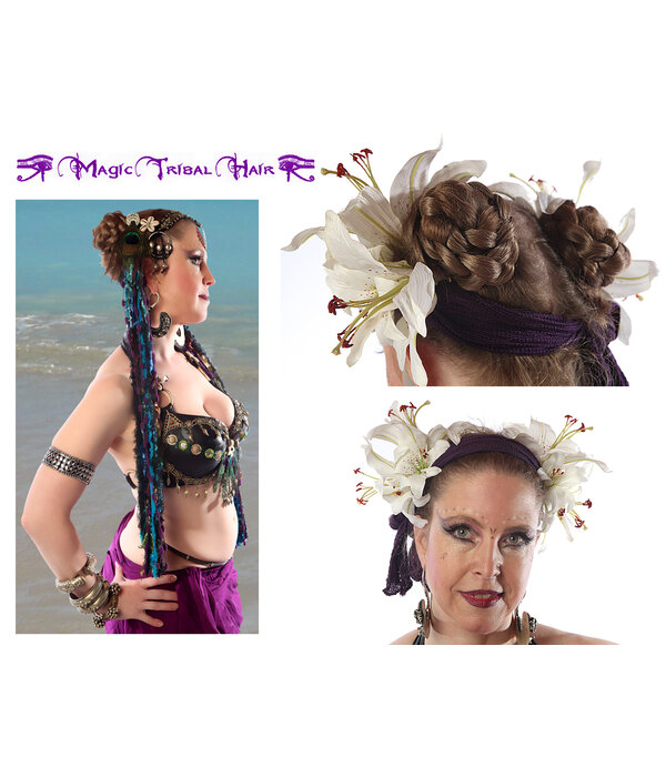 Tribal Hair Buns natural, size S