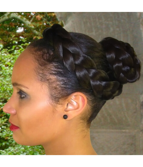 Halo Braid Hair Wreath, natural
