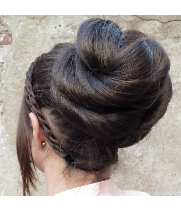 Rose Bun L for straight & wavy hair
