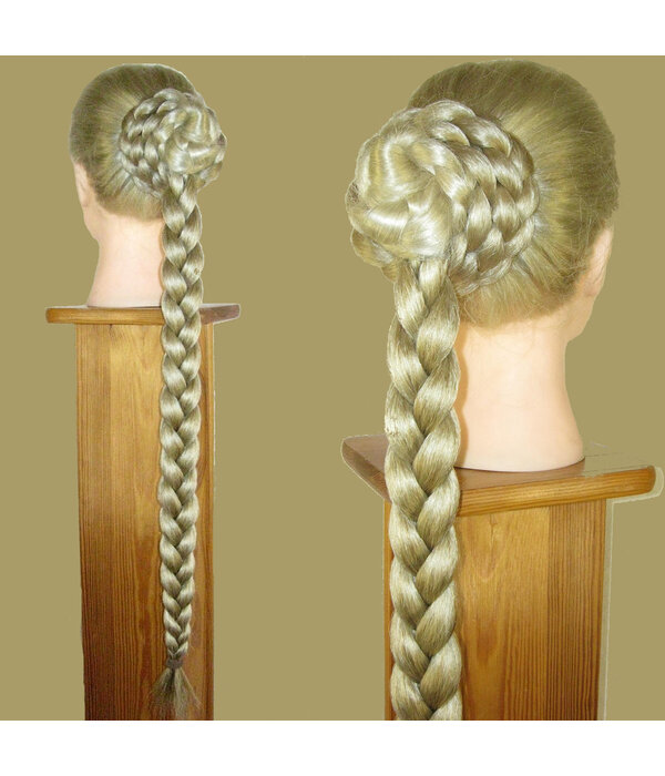 Braided Bun with Braid Down, short variant M