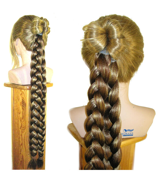 Braided Bun with Braid Down, short variant M