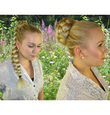 Braided Bun with Braid Down, short variant M