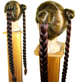 Braided Bun with Braid Down, short variant M
