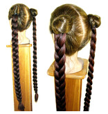 Braided Bun with Braid Down, short variant M