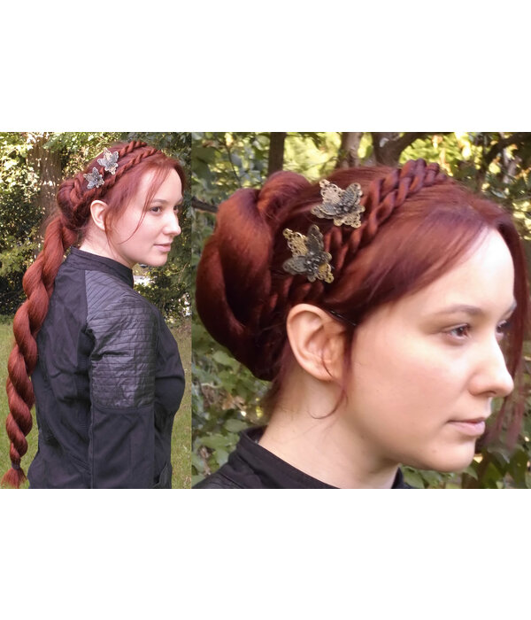 Braided Bun with Braid Down, short variant M
