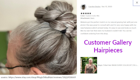 Click for all customer pictures for hair extensions, braids, ponytails ...!
