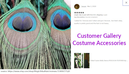 Click for all customer pictures of costume accessories like yarn falls!