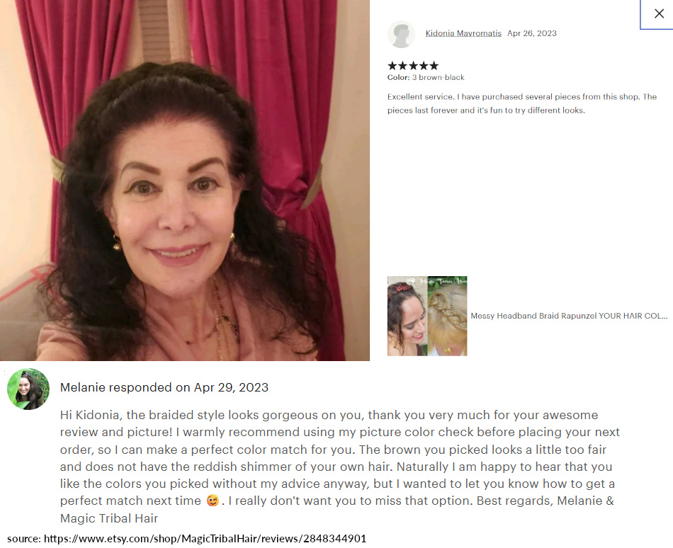  	 kidonia review 5 stars messy braid headband everyday hair fashion accessory