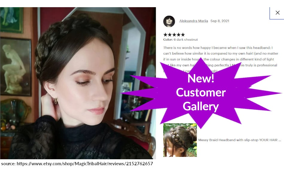 NEW! Customer Gallery with Picture Reviews