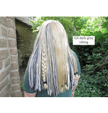 Clip-in Dread Falls GRAY, 3 Clip-ins, 22.5 IN long