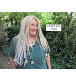 Clip-in Dread Falls GRAY, 3 Clip-ins, 22.5 IN long