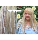 Blond Clip-In Dreadlocks, 3 Clip-ins, 21 IN long
