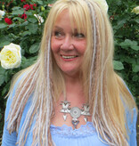 Blond Clip-In Dreadlocks, 3 Clip-ins, 21 IN long