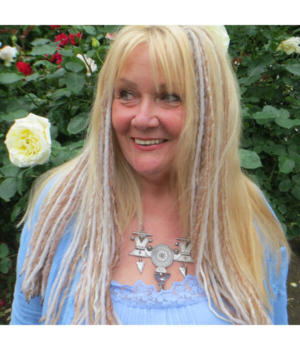 Blond Clip-In Dreadlocks, 3 Clip-ins, 21 IN long