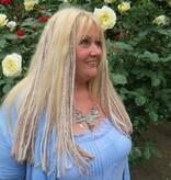 Blond Clip-In Dreadlocks, 3 Clip-ins, 21 IN long