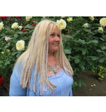 Blond Clip-In Dreadlocks, 3 Clip-ins, 21 IN long
