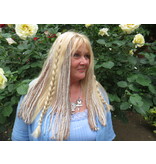 Blond Clip-In Dreadlocks, 3 Clip-ins, 21 IN long