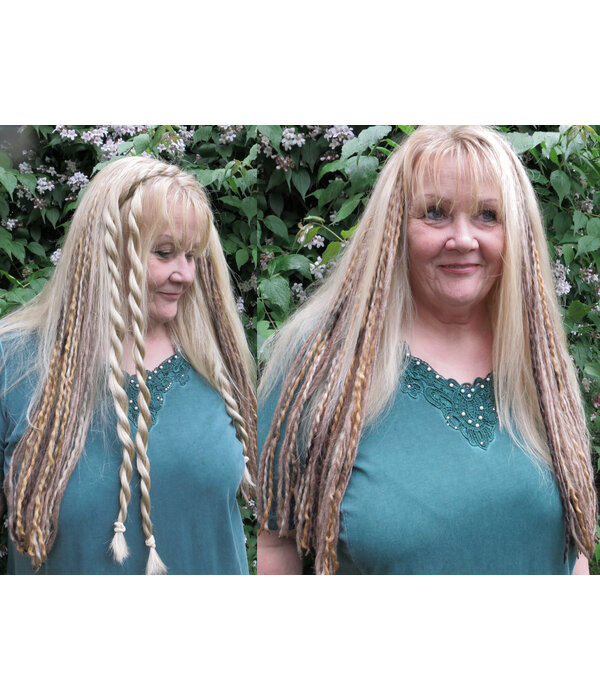 Clip-In Dreads Fine Dark Blond - 2 Clips