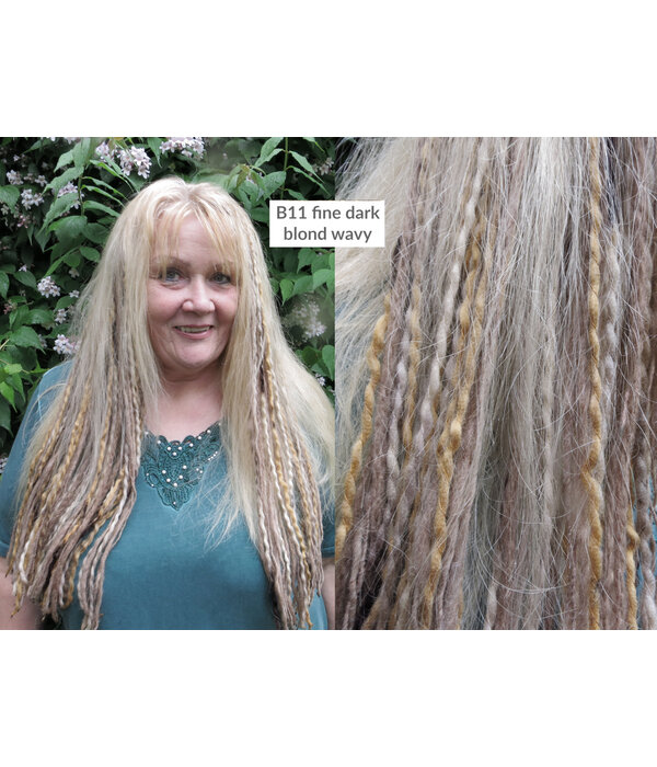 Clip-In Dreads Fine Dark Blond - 2 Clips