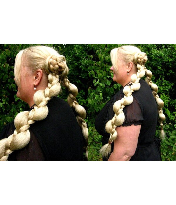 2 x Elf Braid, darkest brown