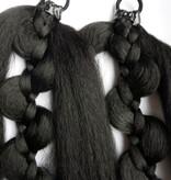 2 x Elf Braid, darkest brown