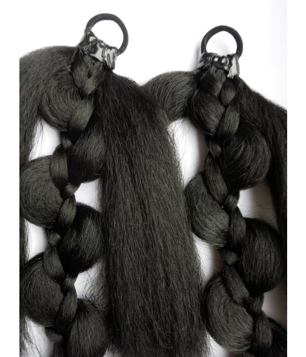 2 x Elf Braid, darkest brown