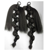 2 x Elf Braid, darkest brown