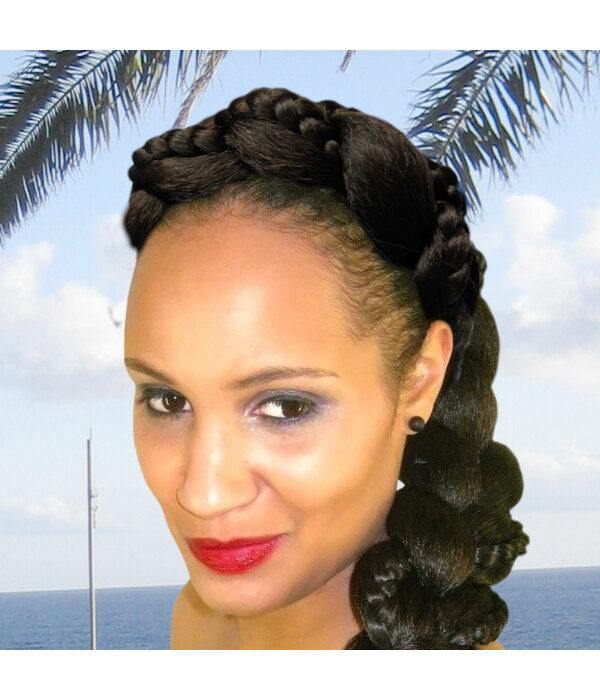 Fantasy Braid Headband  XL black-auburn