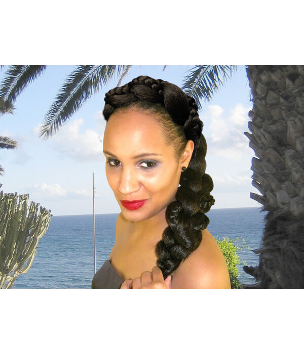 Fantasy Braid Headband  XL black-auburn