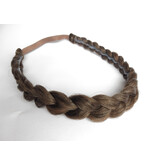 Messy French Braid Headband S copperish brown
