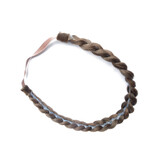 Messy French Braid Headband S copperish brown