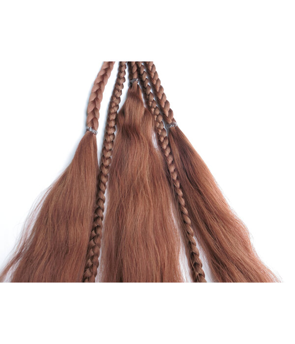 Magician DIY hair piece for you to decorat - henna red