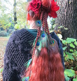 Magician DIY hair piece for you to decorat - henna red