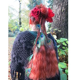Magician DIY hair piece for you to decorat - henna red