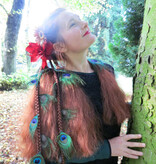 Magician DIY hair piece for you to decorat - henna red