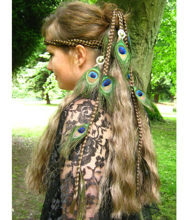 Magician DIY hair piece for you to decorat - henna red
