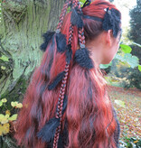 Magician DIY hair piece for you to decorat - henna red