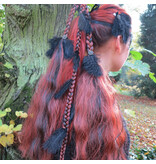 Magician DIY hair piece for you to decorat - henna red