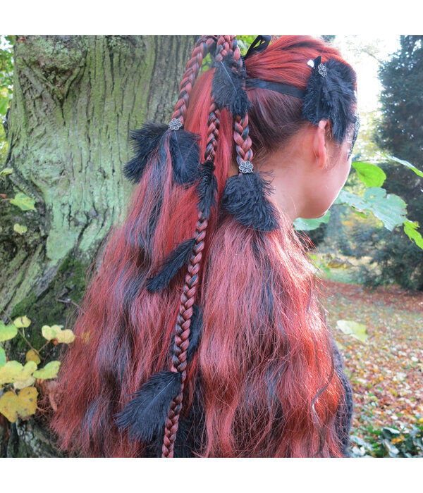 Magician DIY hair piece for you to decorat - henna red
