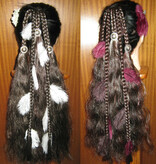 Magician DIY hair piece for you to decorat - henna red