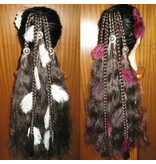 Magician DIY hair piece for you to decorat - henna red